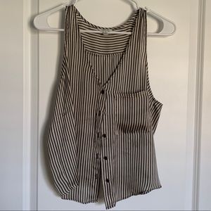 Satin blouse tank